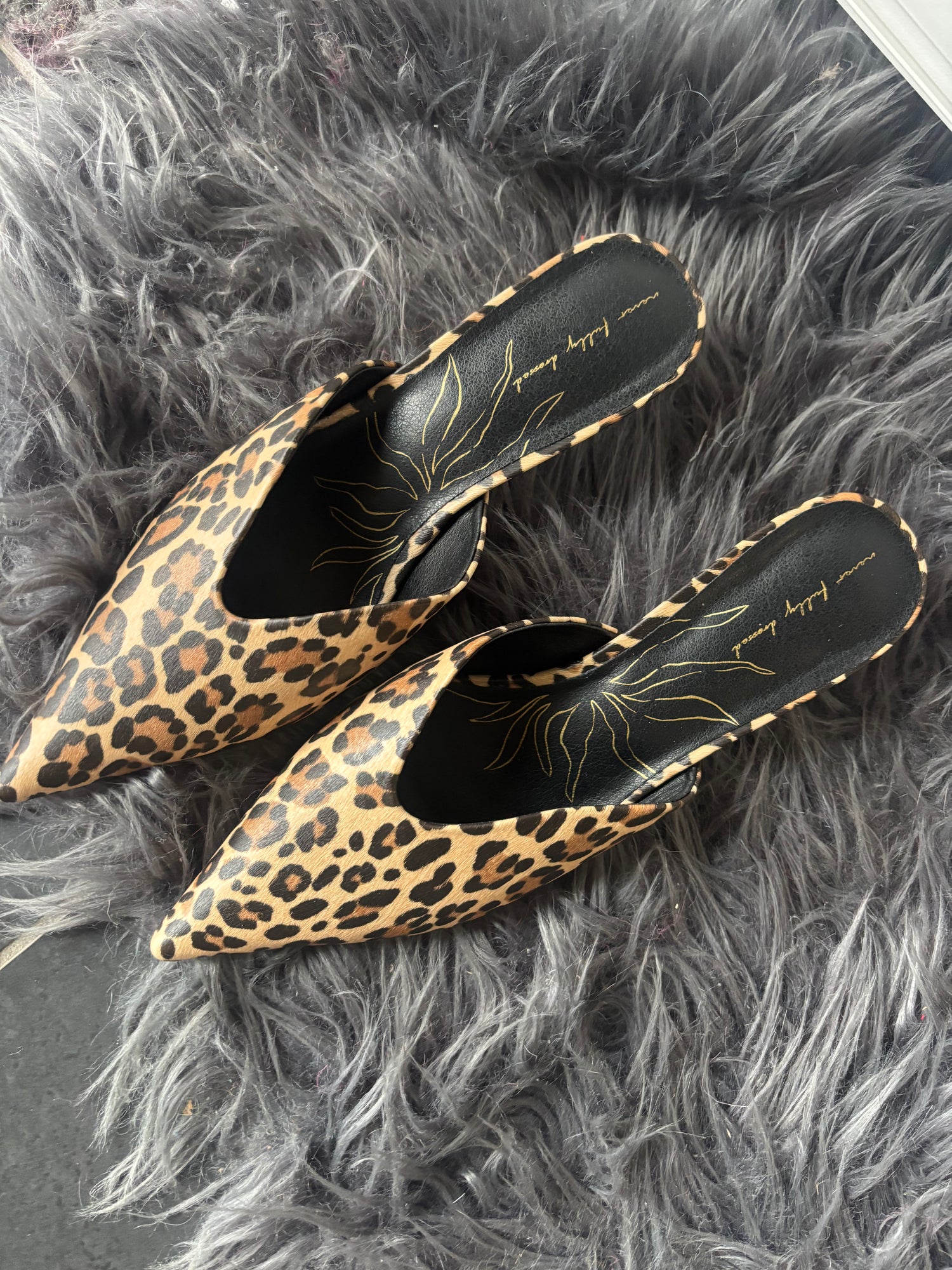 NFD Mules in Leopard Print