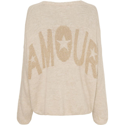 Thea Amour Cardigan In Beige - one size