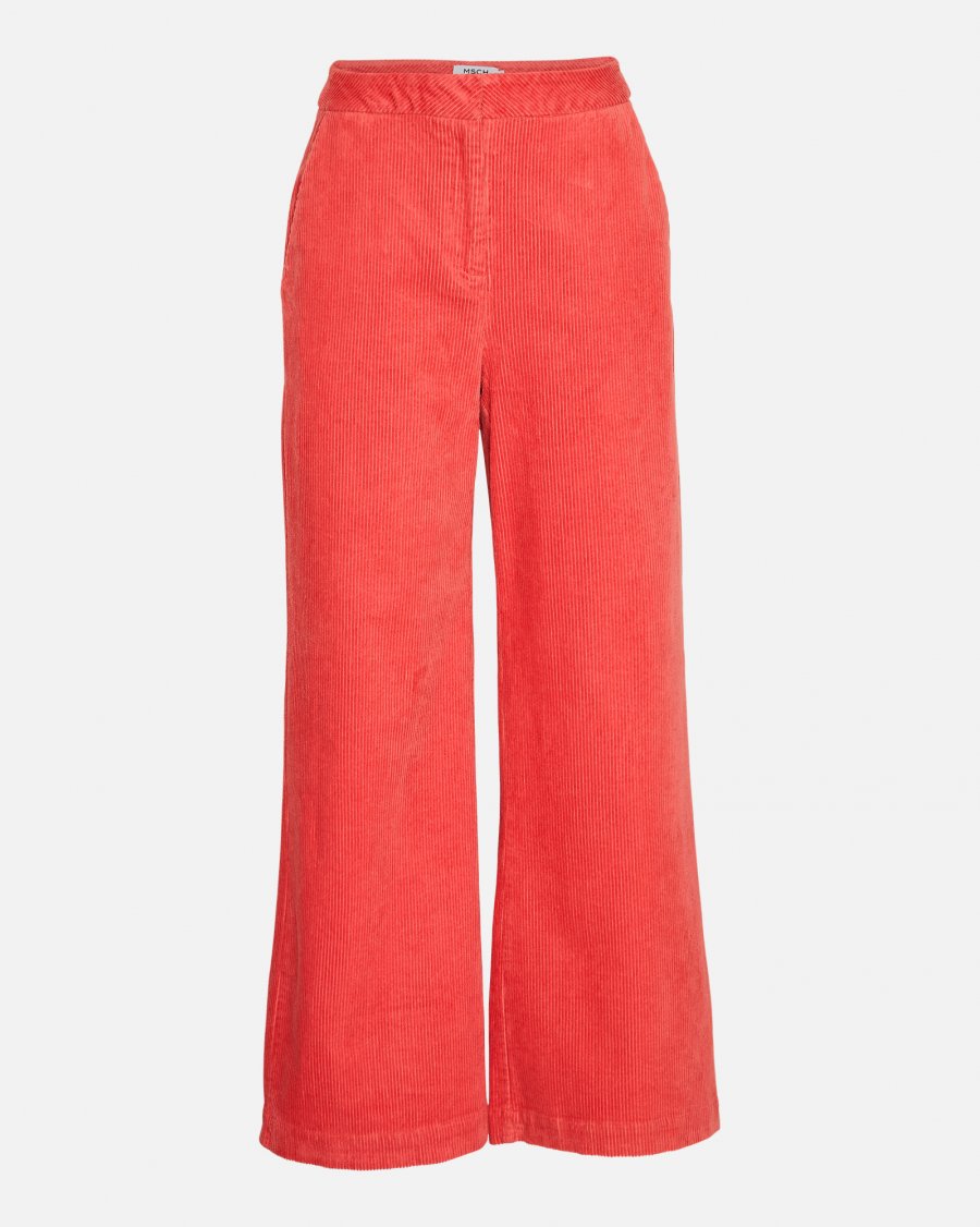 MSCH Geggo High Waisted Trousers Mineral Red