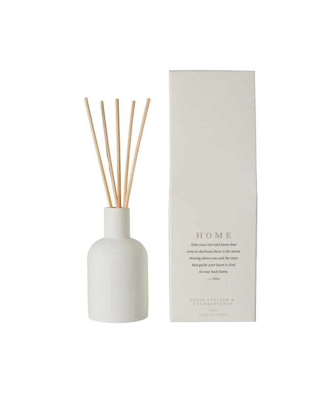 White Diffuser Home | Shiso Vetiver &amp; Frankincense | 100ml