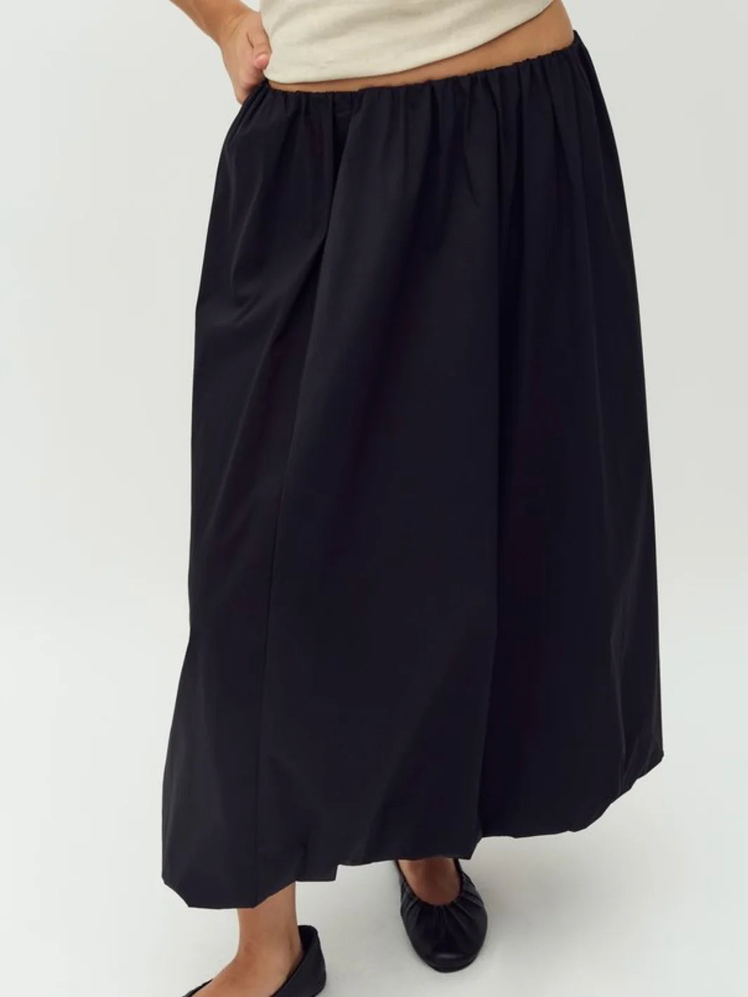 MbyM Baloona Merilda Bubble Hem Skirt in Black