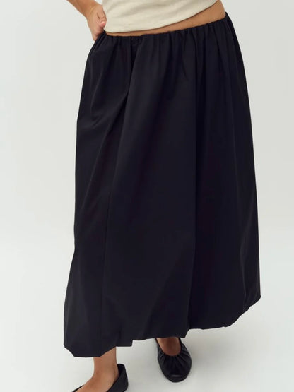 MbyM Baloona Merilda Bubble Hem Skirt in Black