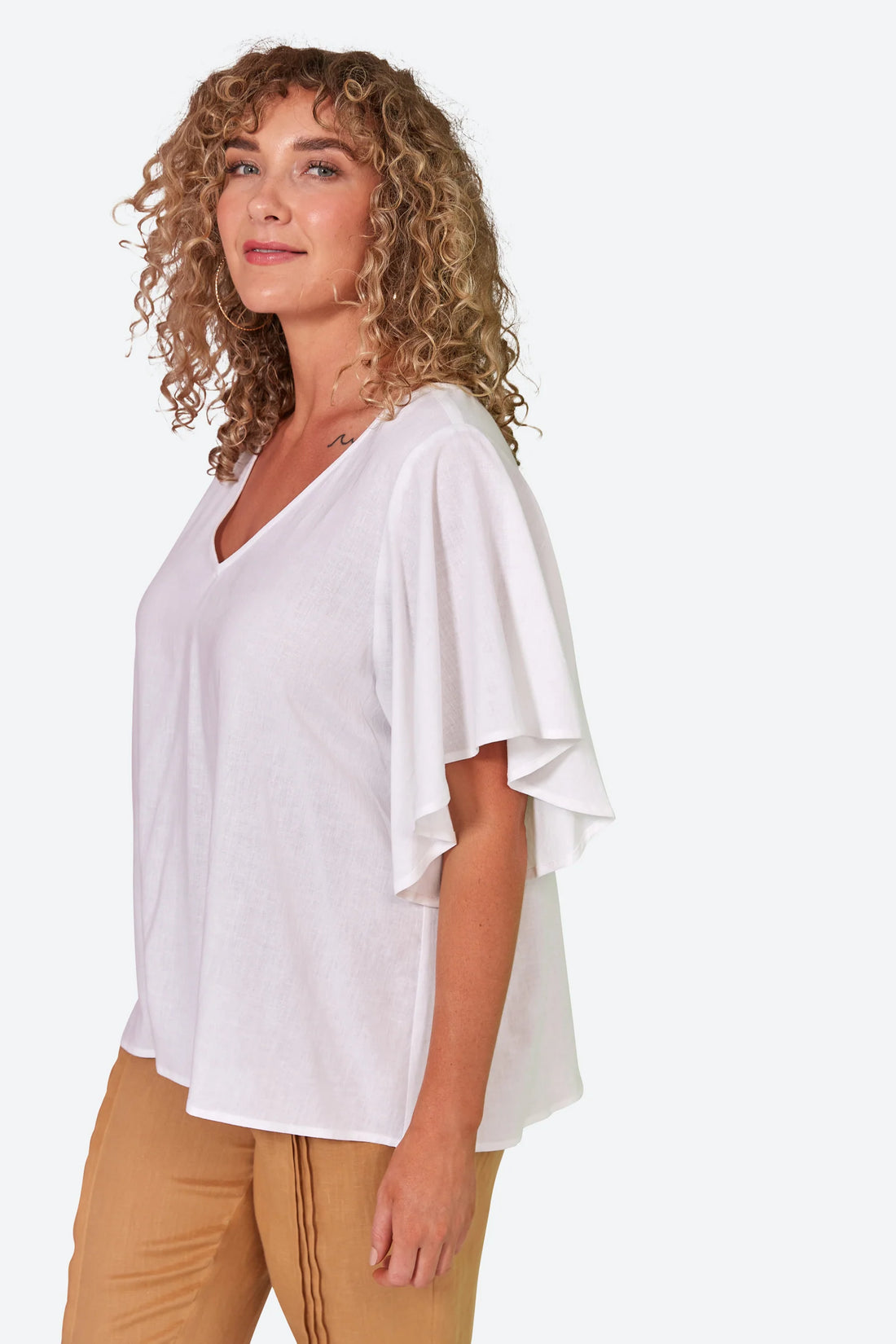 Eb&amp;ive Verve Top In Blanc