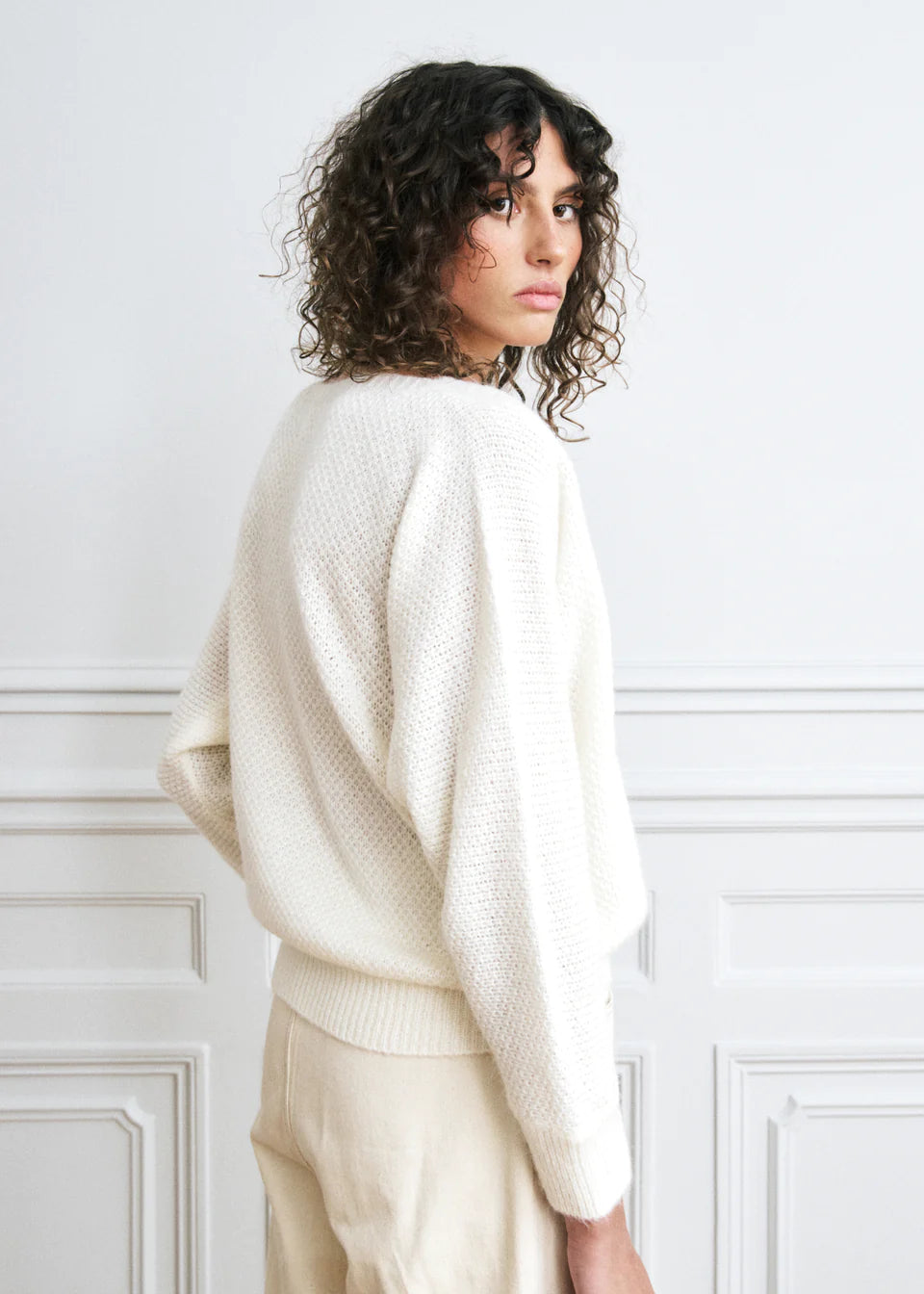 FRNCH Sylvie Pullover In Creme