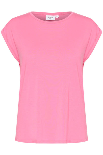 Saint Tropez Tropez Adelia T-Shirt in Pink Cosmos