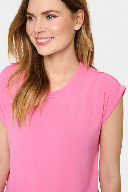 Saint Tropez Tropez Adelia T-Shirt in Pink Cosmos