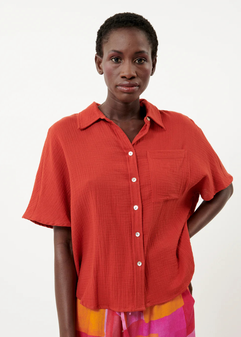 FRNCH Eleanore Shirt In Brick