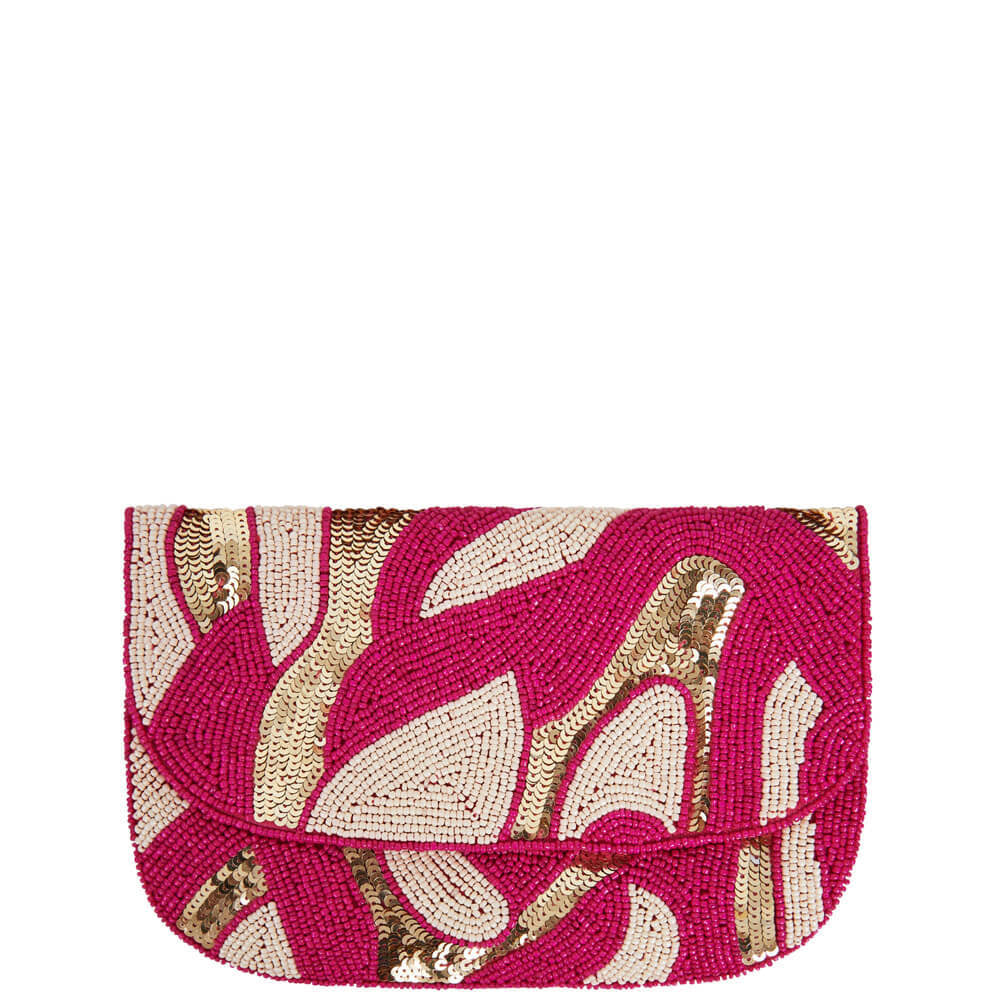 Eb&amp;Ive Luxe Clutch Candy Pink