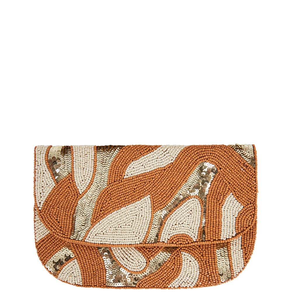 Eb&amp;Ive Luxe Clutch Caramel