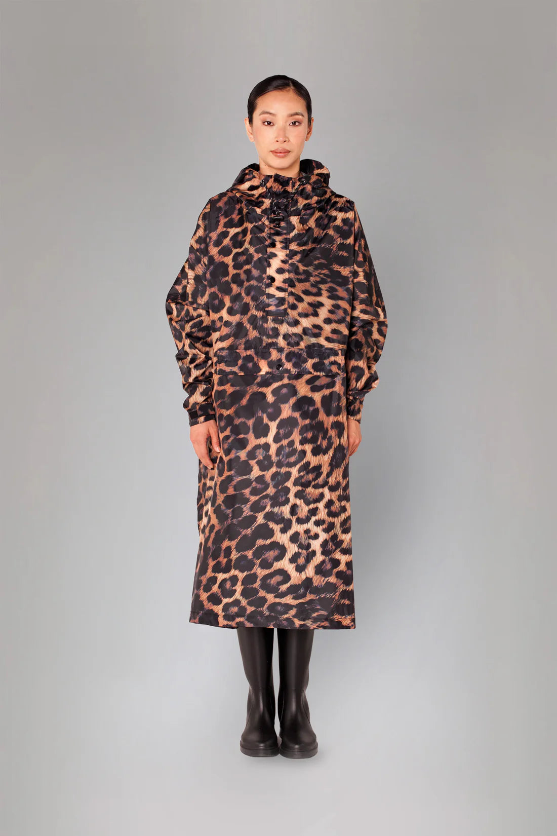 Rain Kiss Dark Leopard - Rain Poncho (ONE SIZE)