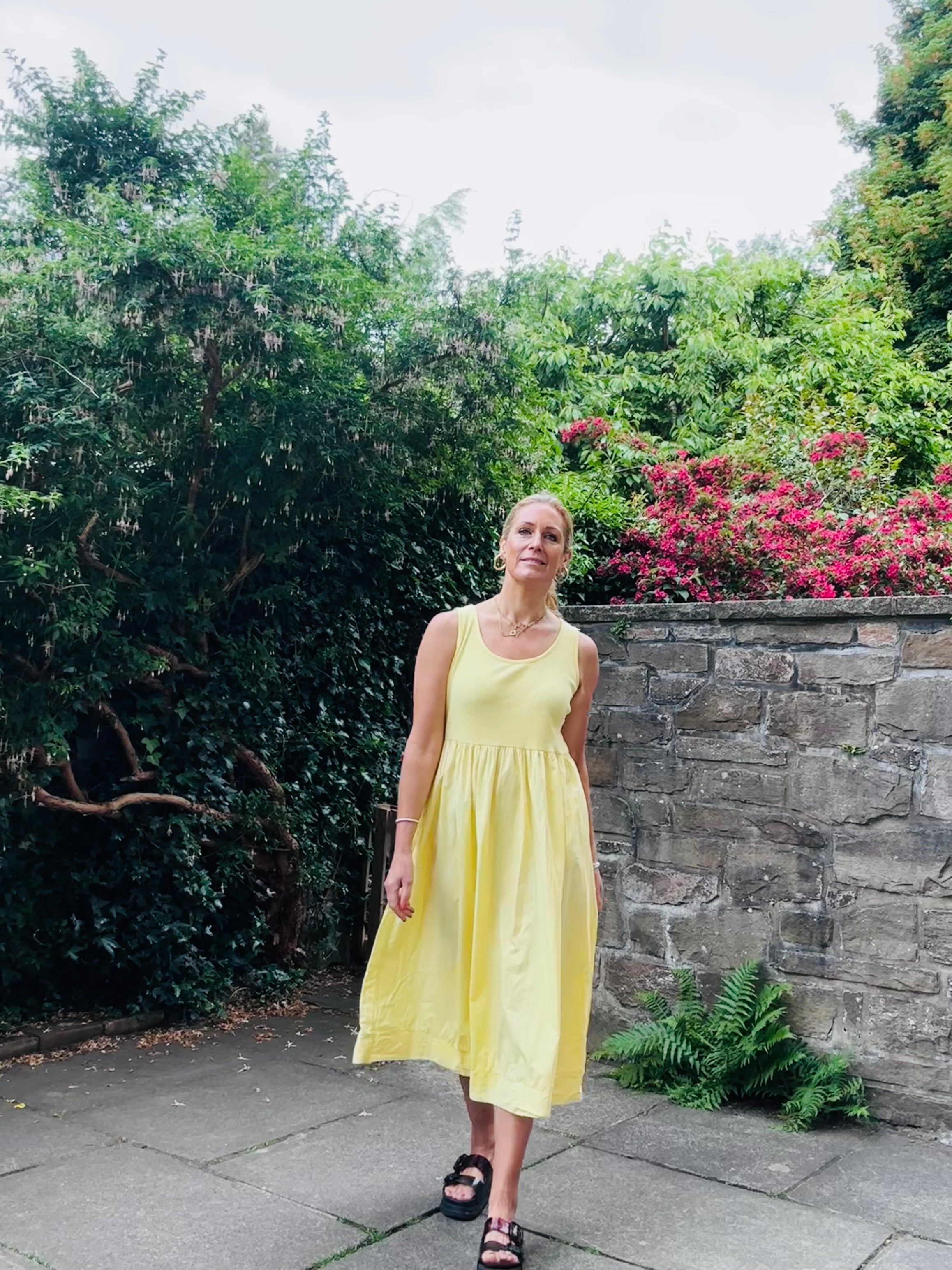 Yellow Cotton Dress (one Size)