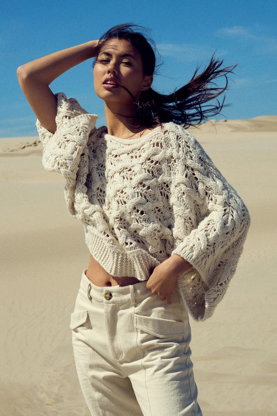 Keona Knit in Oyster