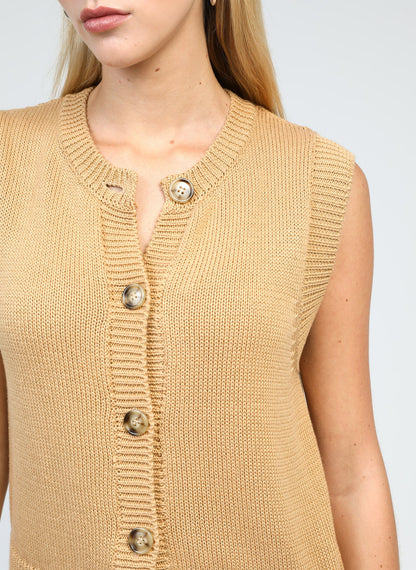 ANGE LEVIONA Beige Vest
