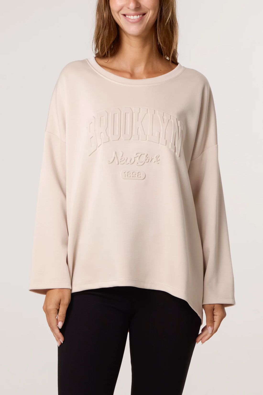 Soft Touch Sweatshirt in Stone