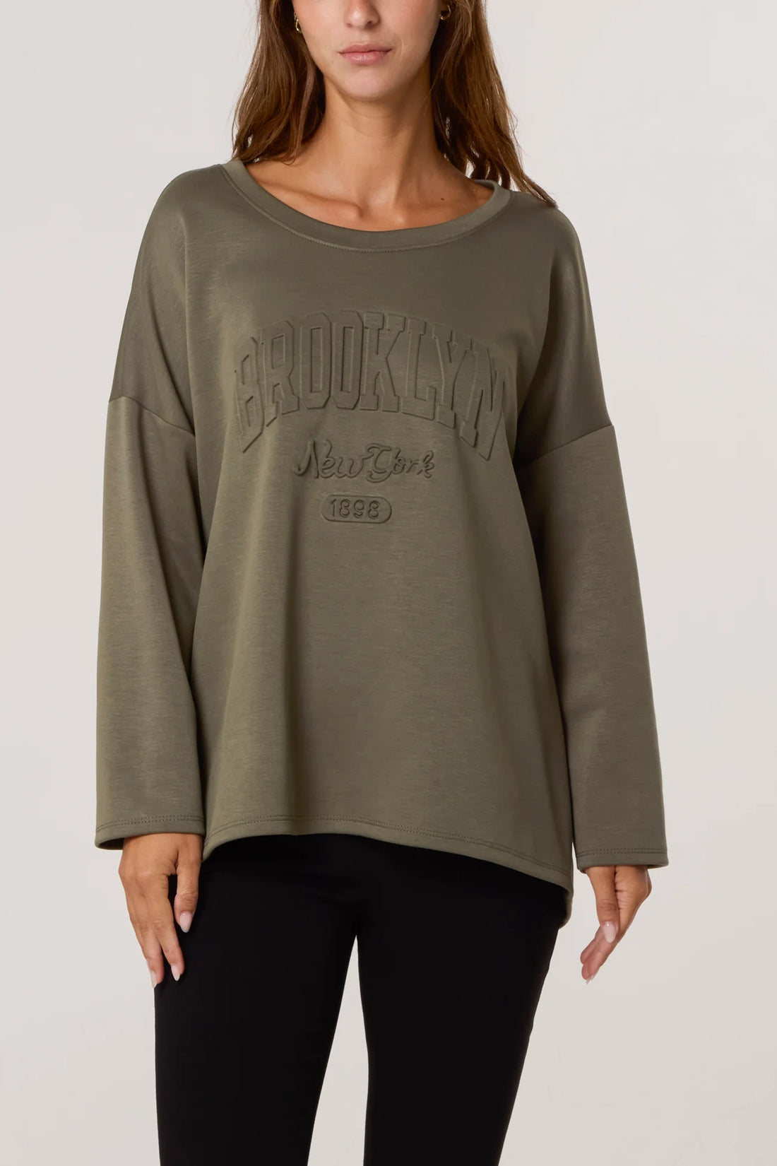 Soft Touch Sweatshirt in Khaki