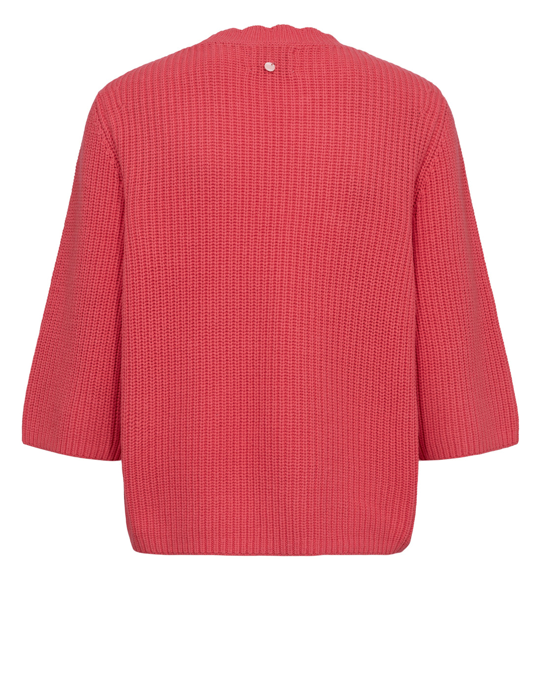 Numph Numarley Cotton Short Sleeve Knit in Geranium