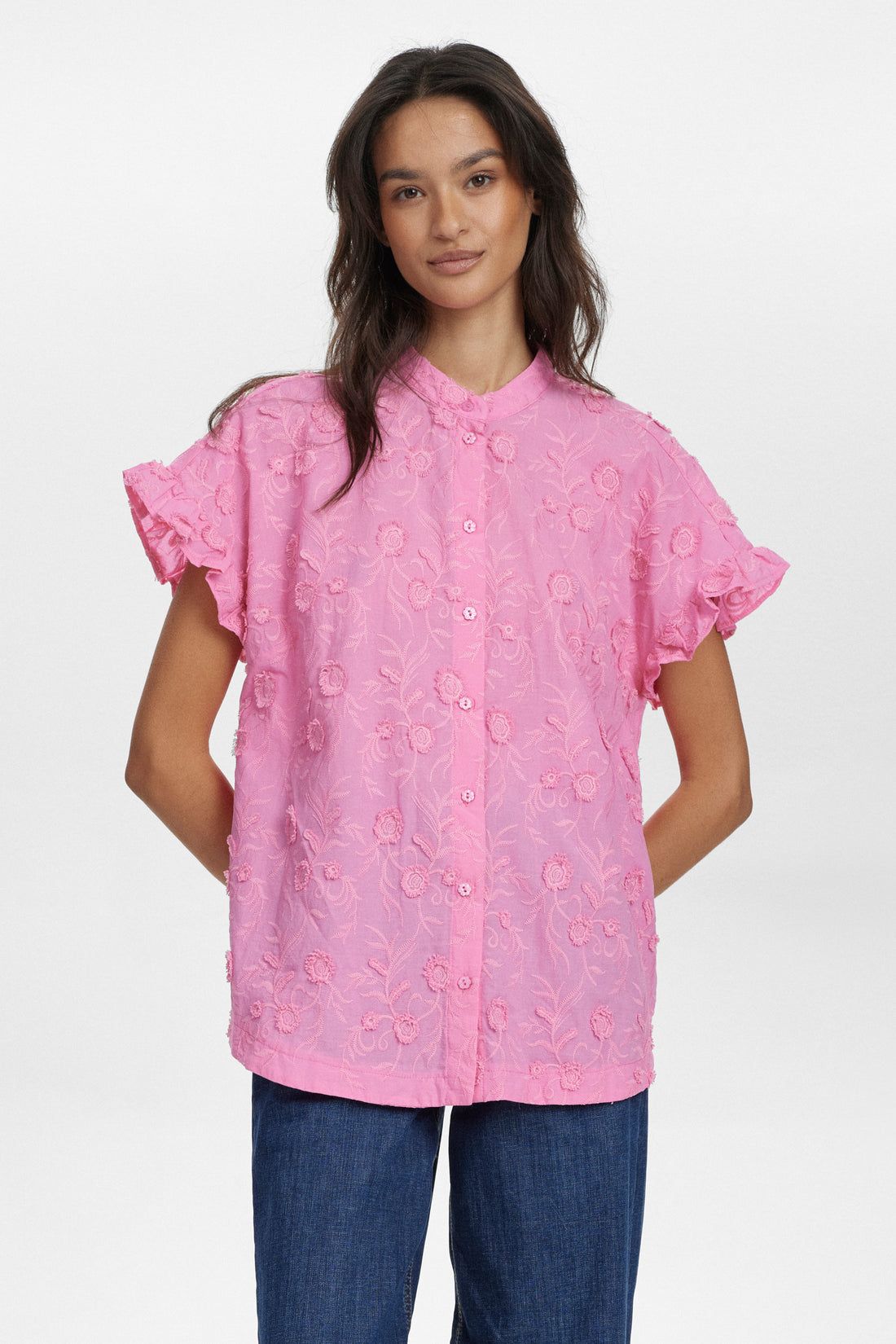 Nümph Nugisella Shirt in Pink Carnation