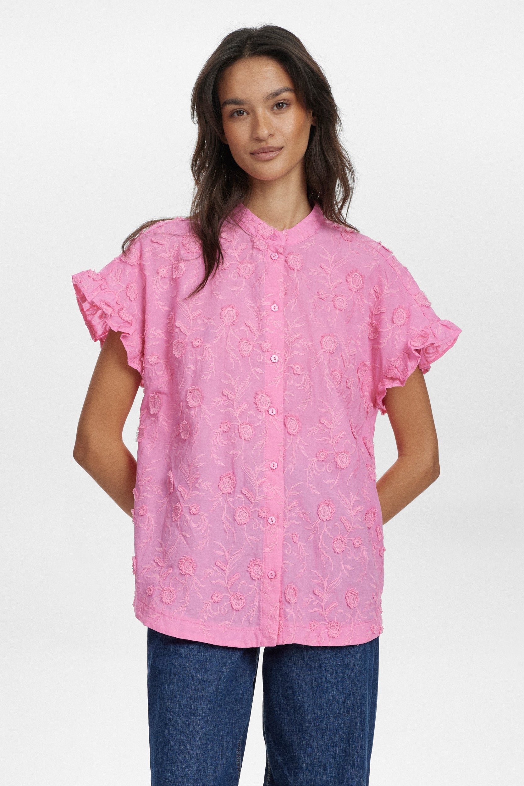 Nümph Nugisella Shirt in Pink Carnation