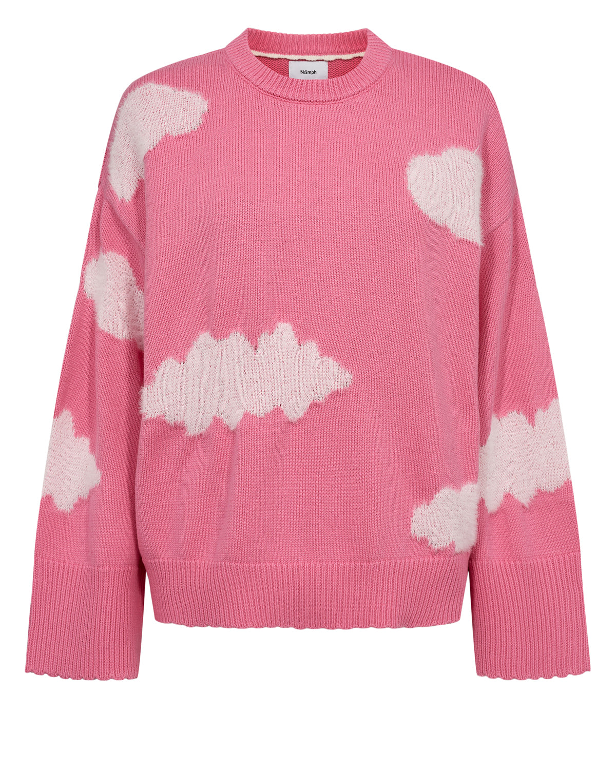 Numph Nuheavenly Cloud Knit in Pink Carnation