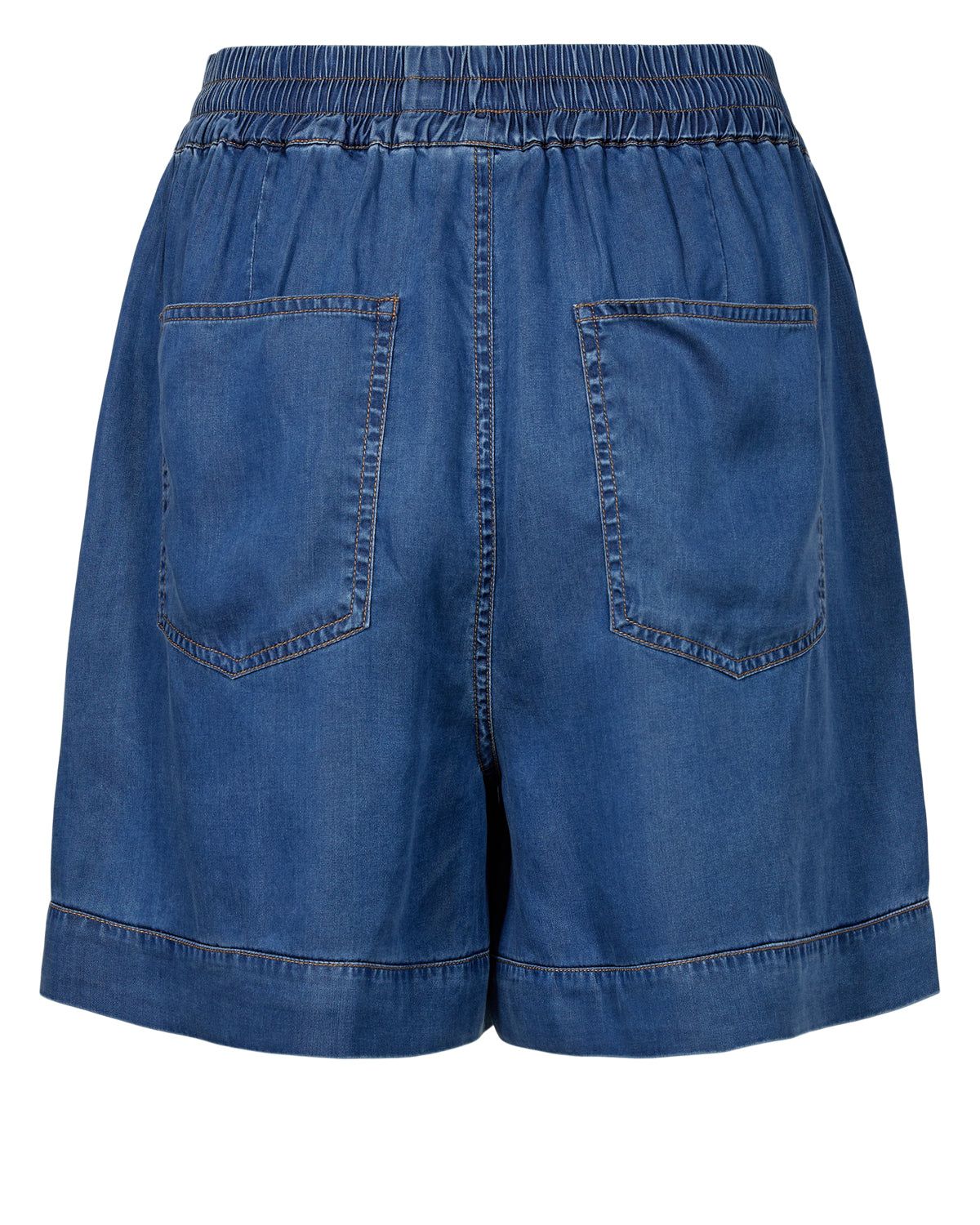 Numph Numiami Denim Shorts in Medium Blue