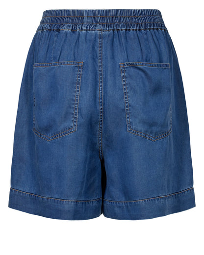 Numph Numiami Denim Shorts in Medium Blue