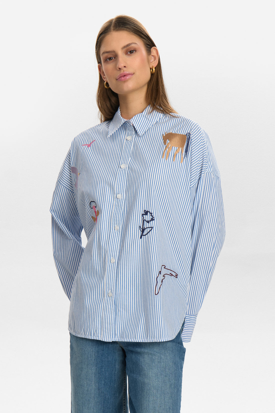 Numph Nudeora Shirt in Regatta Stripe