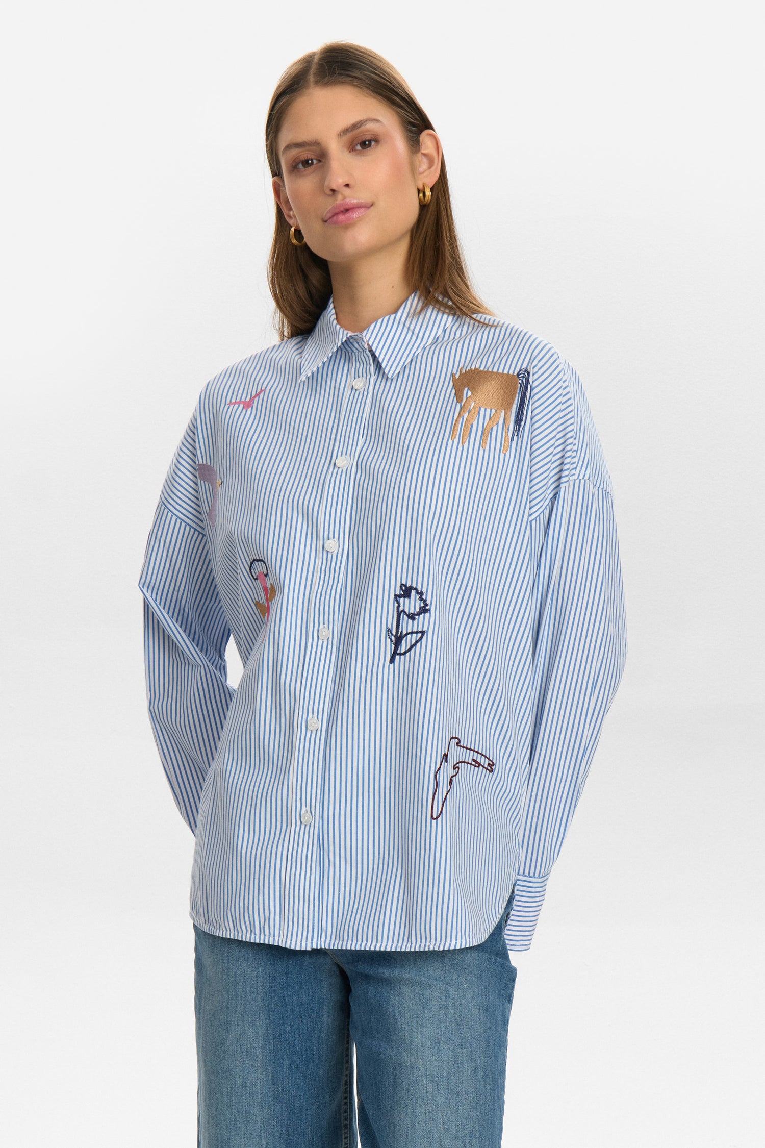 Numph Nudeora Shirt in Regatta Stripe