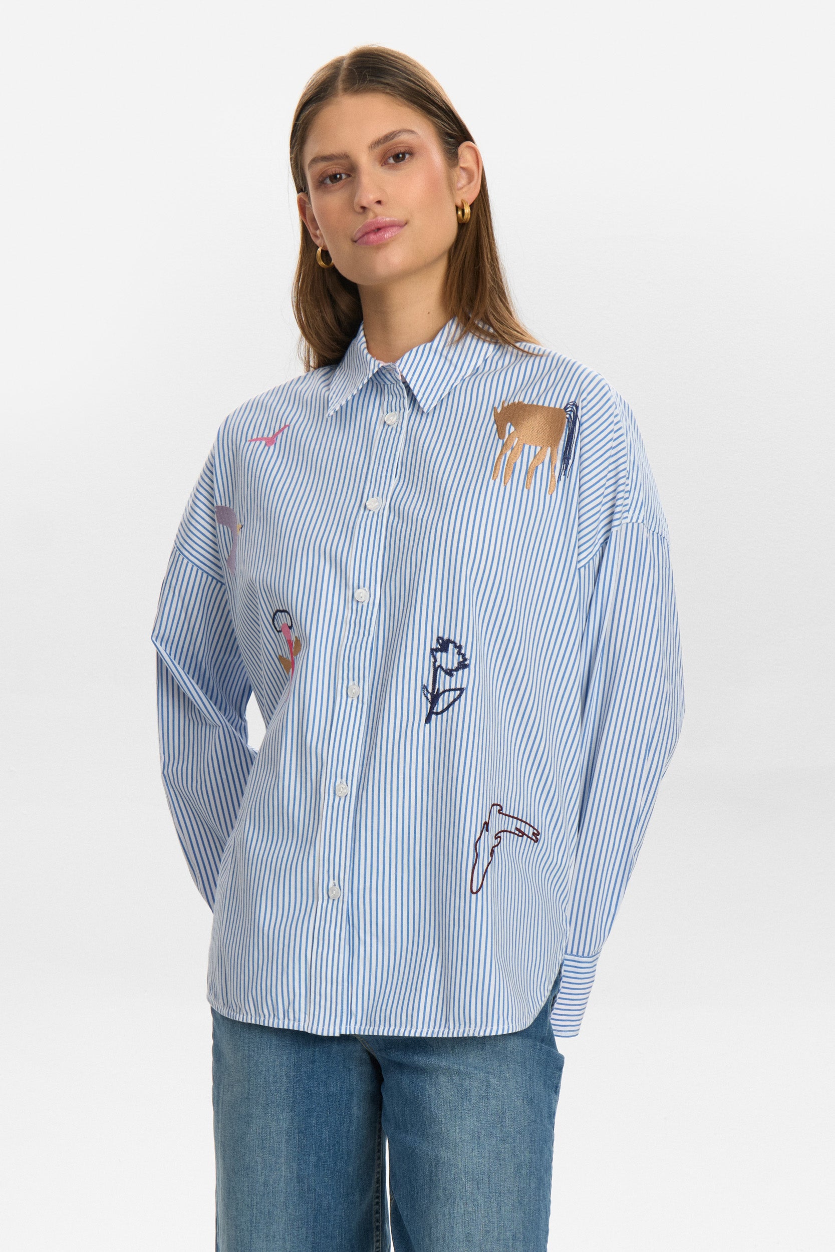 Numph Nudeora Shirt in Regatta Stripe