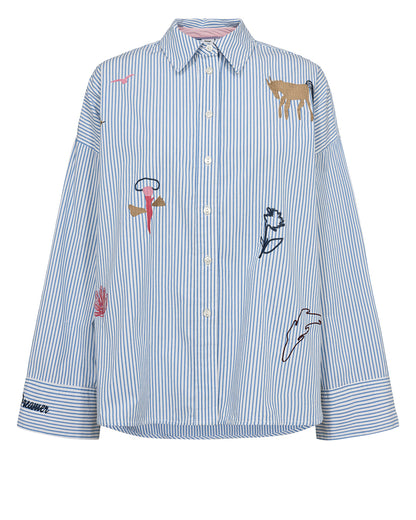 Numph Nudeora Shirt in Regatta Stripe