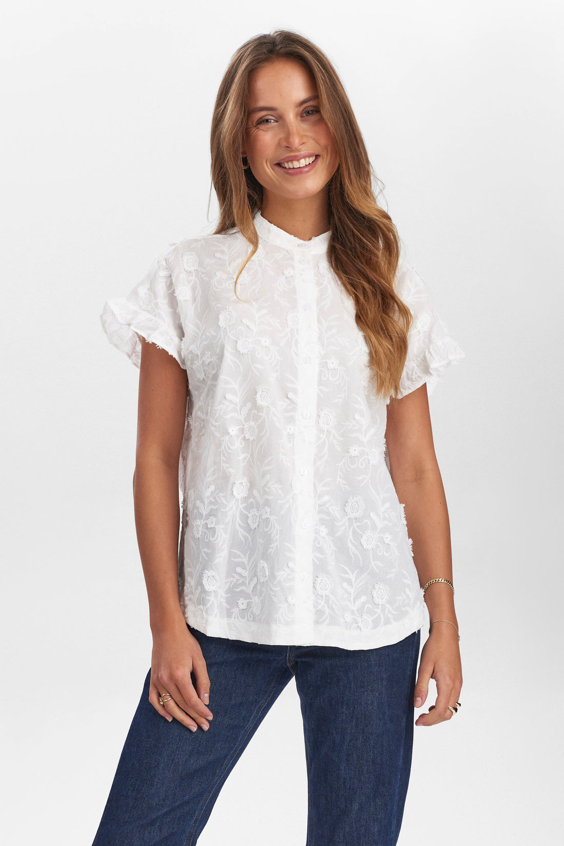 Nümph Nugisella Shirt in Bright White