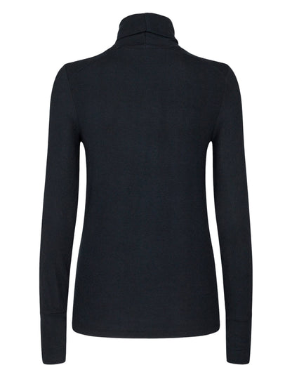 Numph Nubowie Ribbed Rollneck in Caviar