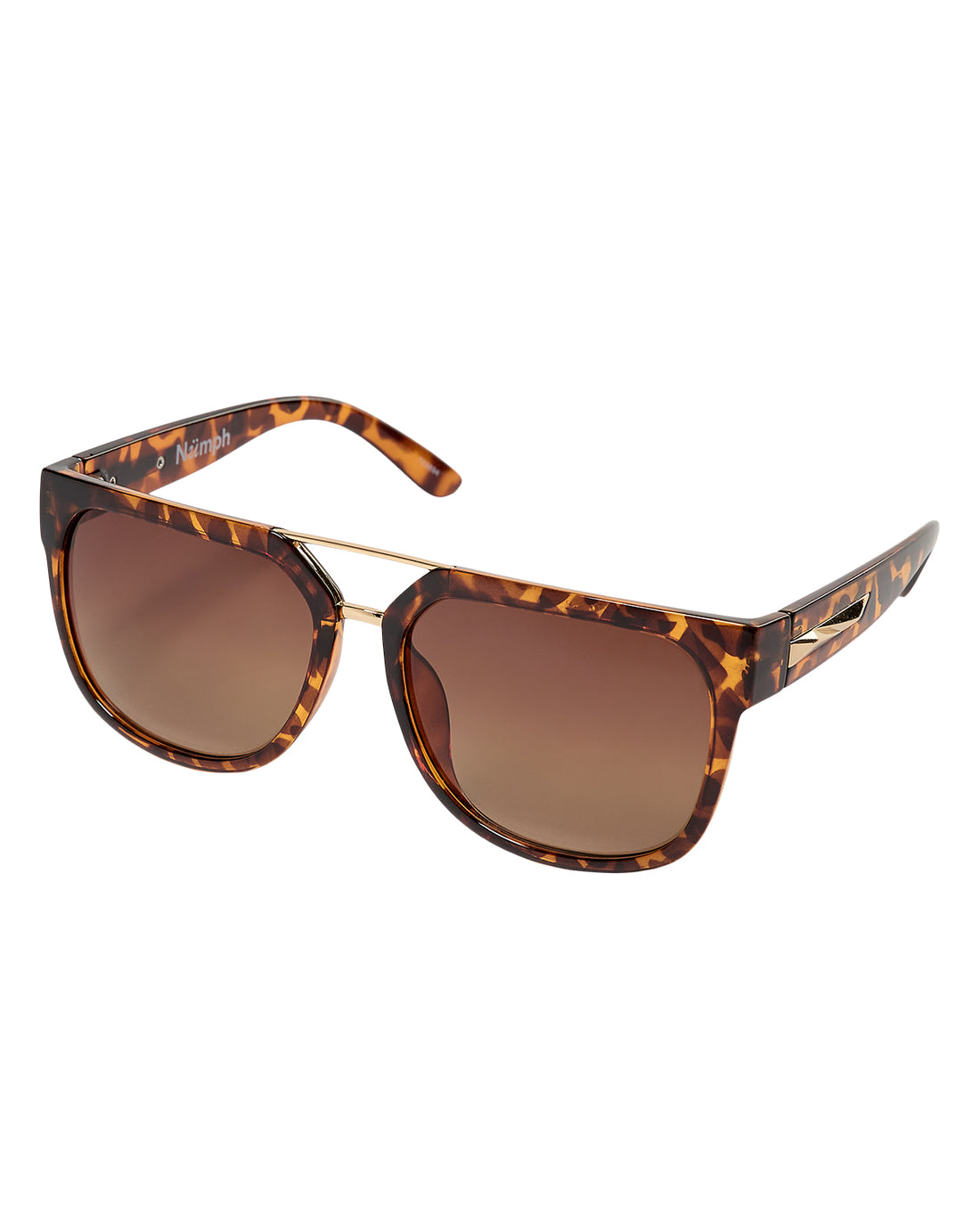 Nujoseph Tortoise Shell Sunglasses in Shell with Case