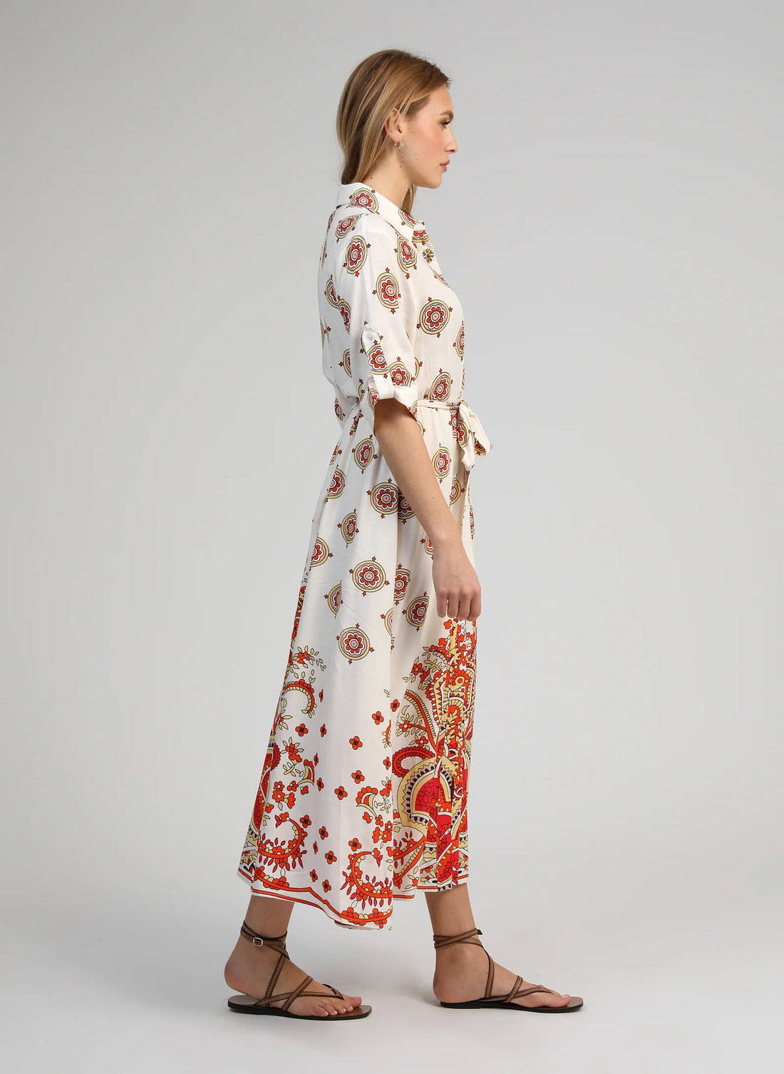ANGE OVINTALA Print Dress