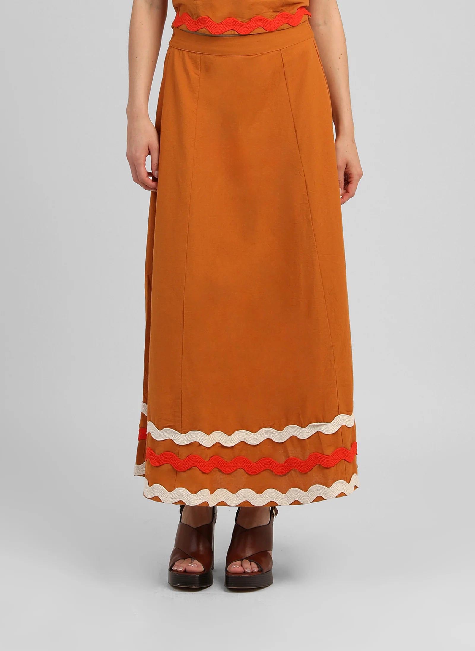 ANGE ROLINE Skirt in Toffee