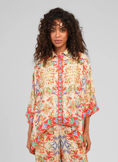 ANGE SARLENA Merida Ecru Shirt (ONE SIZE)