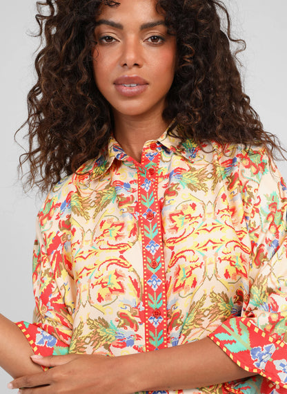 ANGE SARLENA Merida Ecru Shirt (ONE SIZE)