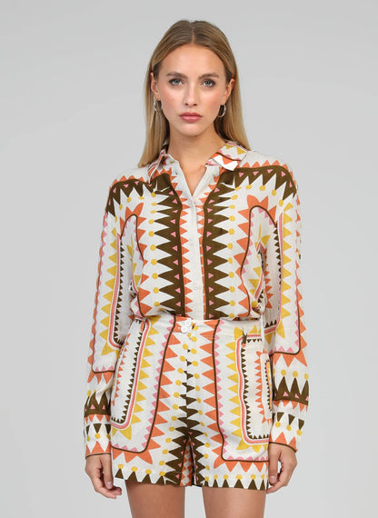 ANGE SIVILANE Shirt, Picoty Olive