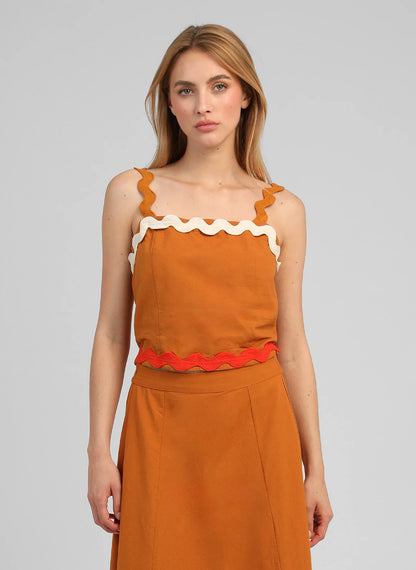 ANGE SOLINE Gold Tank Top