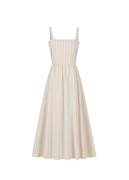 Frnch Casey Dress in Creme Stripe
