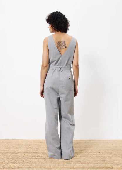 Frnch Maddie Jumpsuit in Creme Stripe