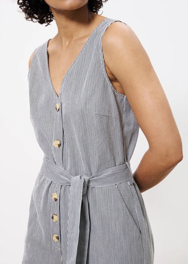 Frnch Maddie Jumpsuit in Creme Stripe