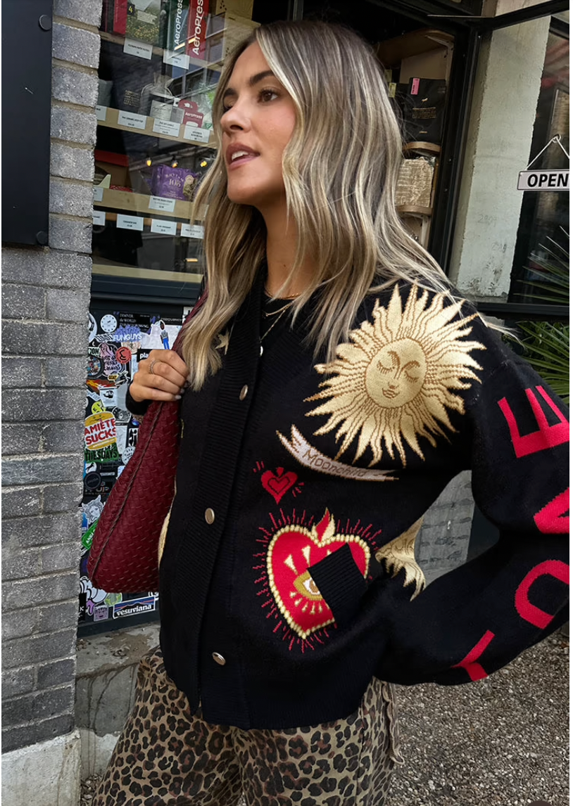 NFD Mystical Cardigan in Black