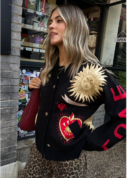 NFD Mystical Cardigan in Black