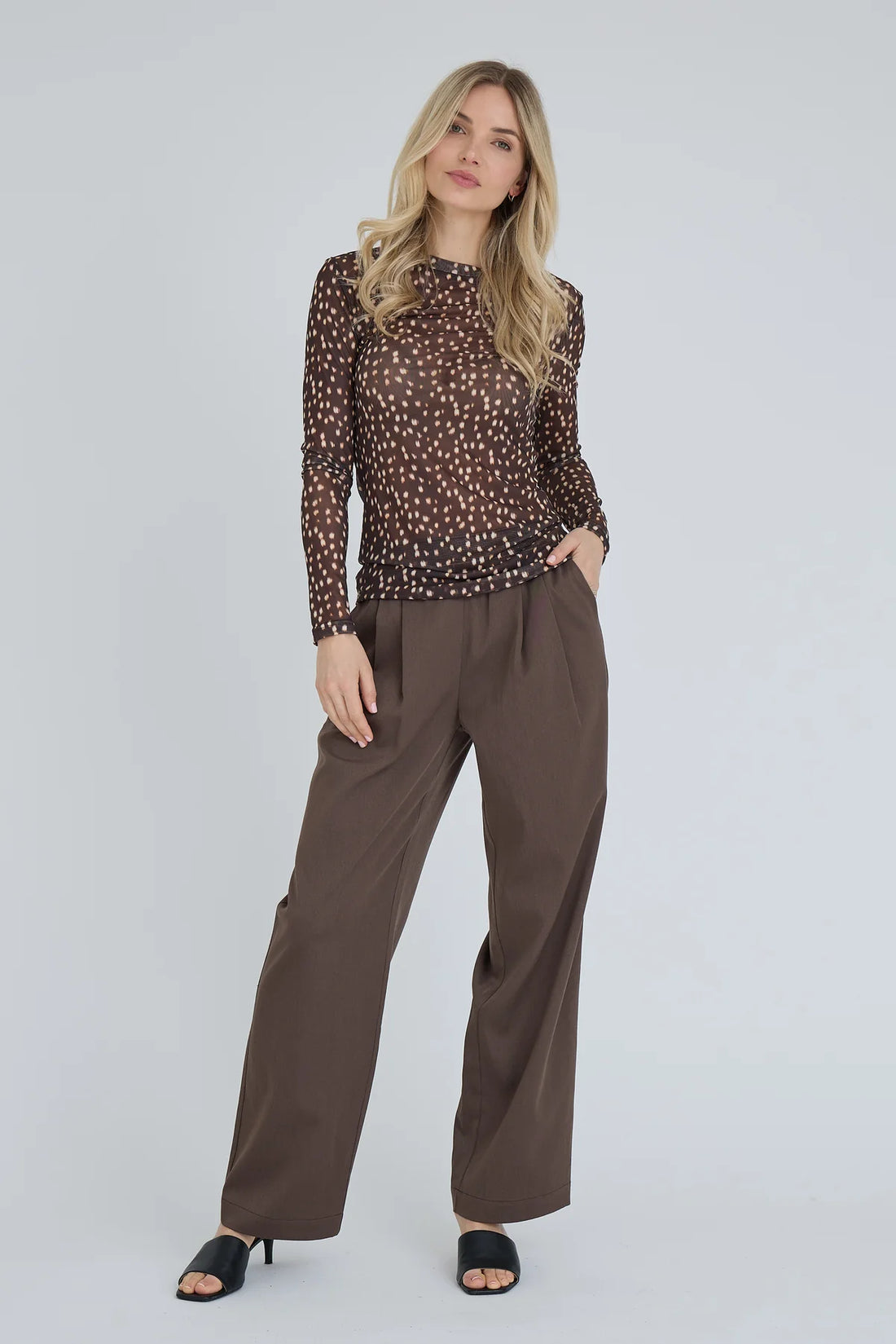 Silk Bambi Blouse - Dark Brown