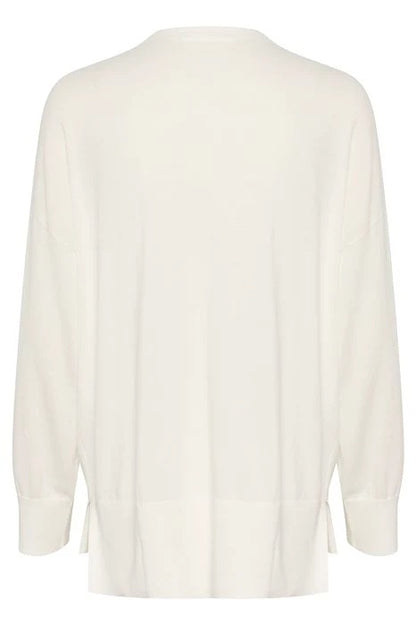 InWear Yas V-Neck Top IW Top in Pure White