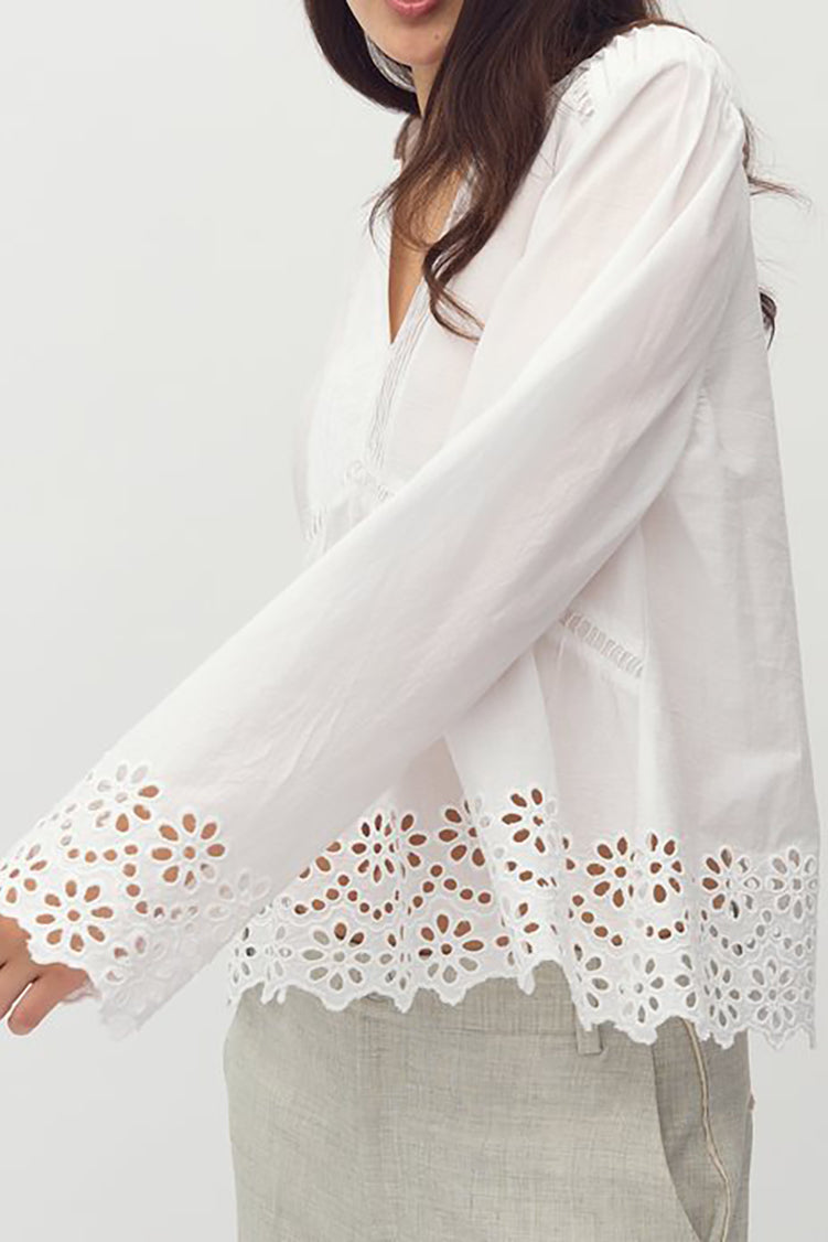 MbyM Beliza Cotton Shirt in White