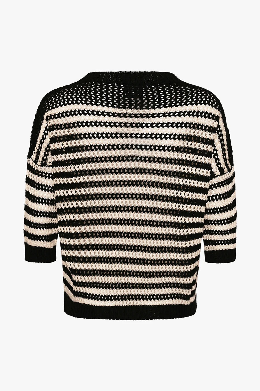 Mimi Knit in Black Stripes