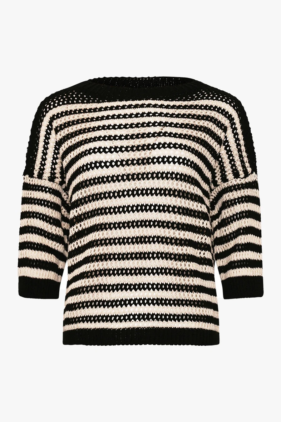 Mimi Knit in Black Stripes