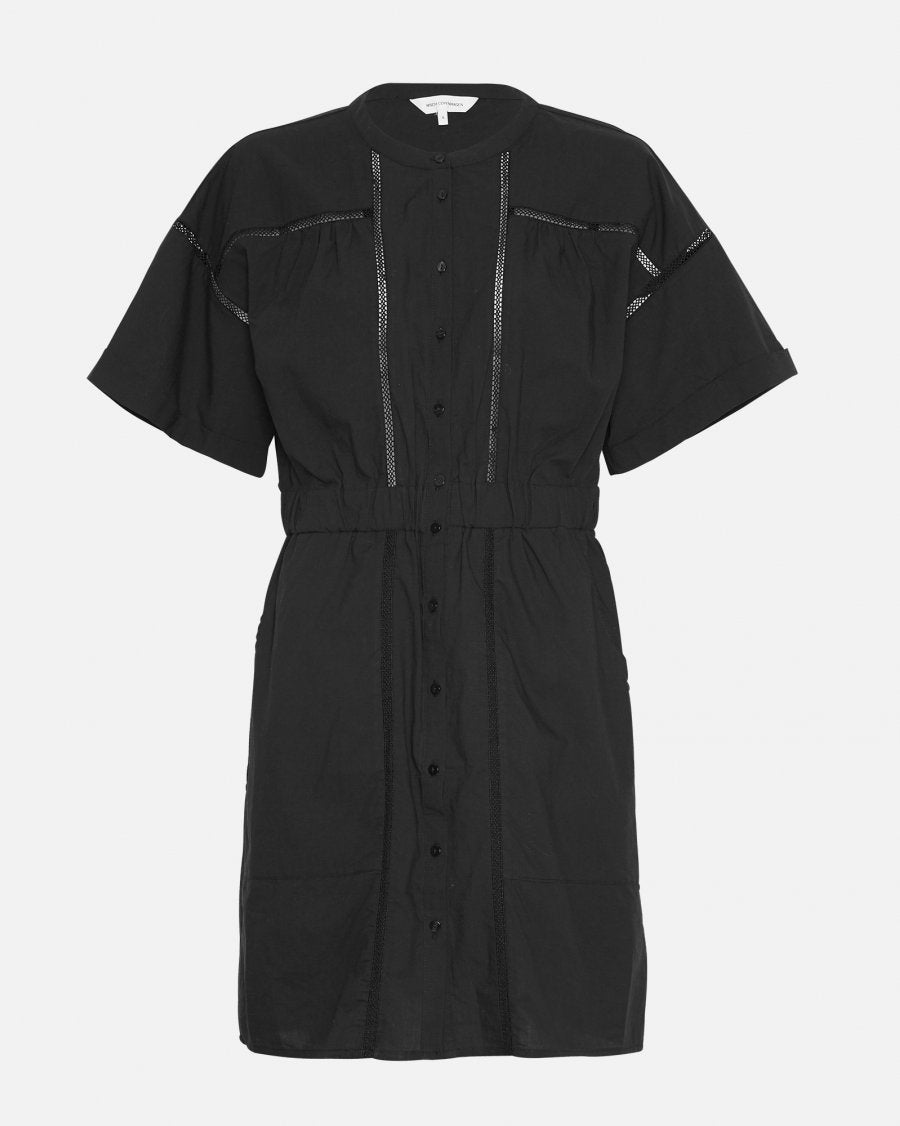 MSCH Erendia Short Sleeved Shirt Dress in Black