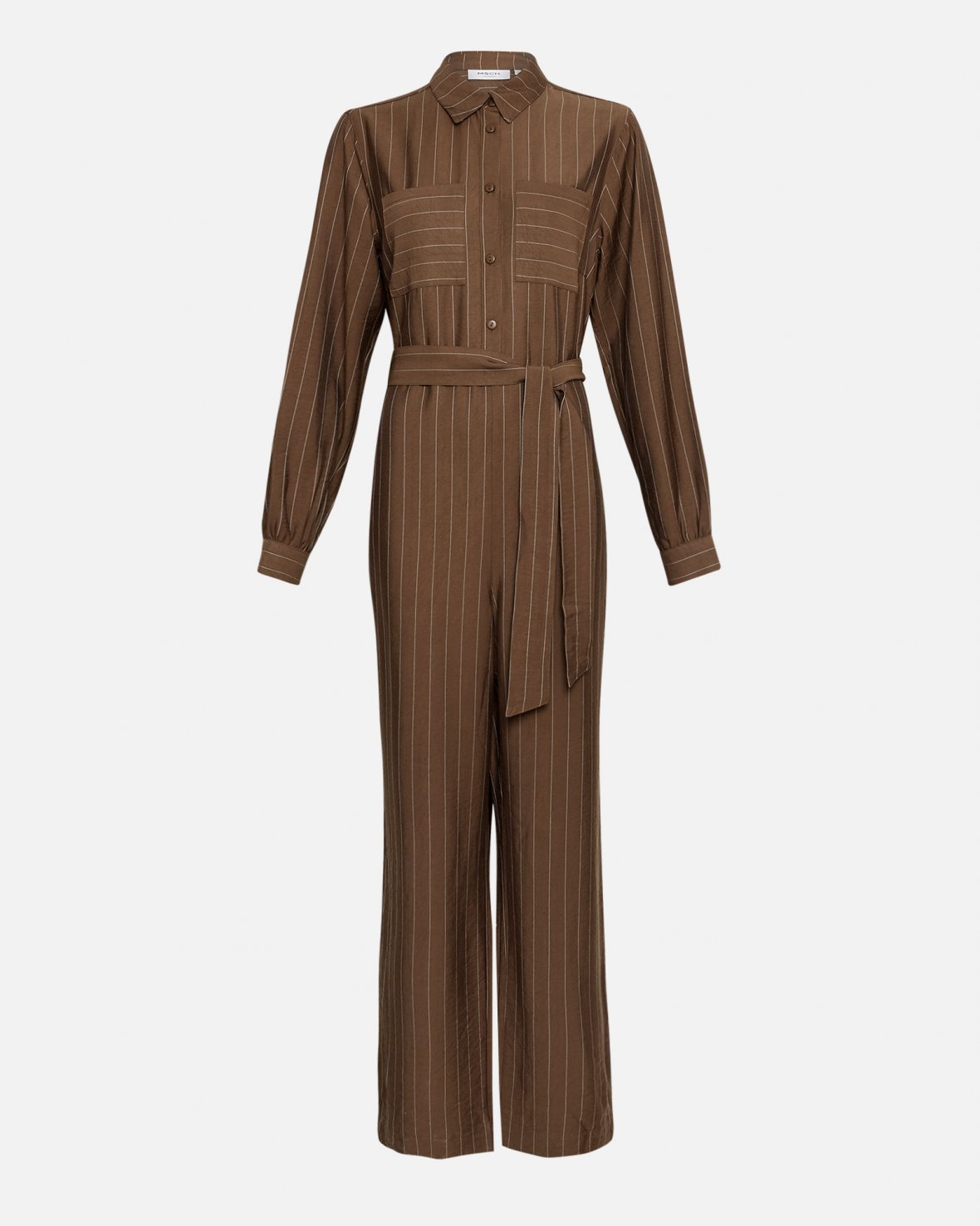 MSCH Haura Striped Jumpsuit in Cocoa